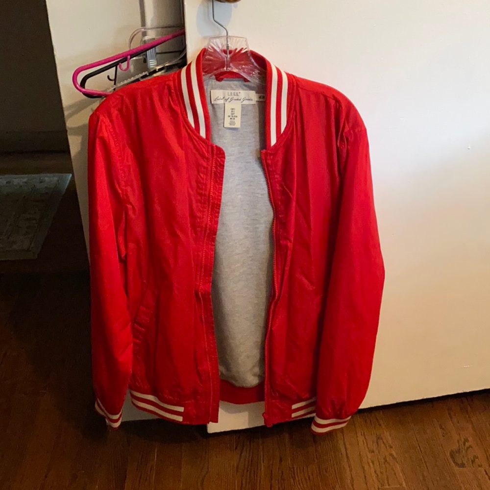 Red Bomber Jacket